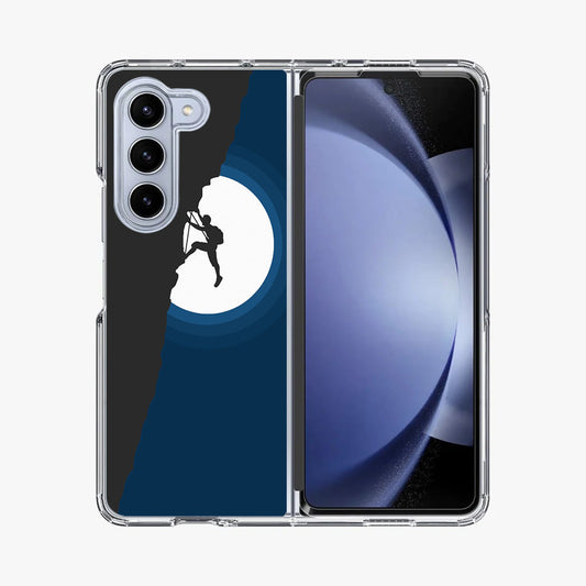 Silhouette of Climbers Samsung Galaxy Z Fold 5 Case