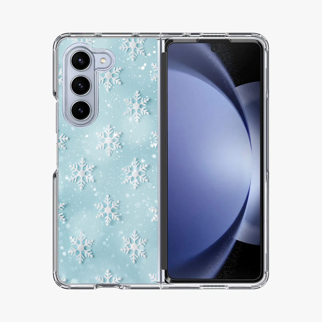 Snowflakes Pattern Samsung Galaxy Z Fold 5 Case