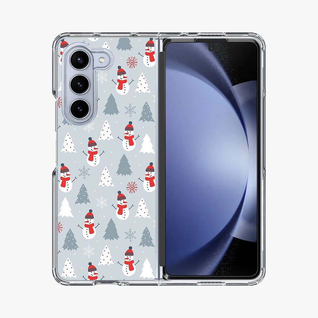 Snowmans Pattern Samsung Galaxy Z Fold 5 Case