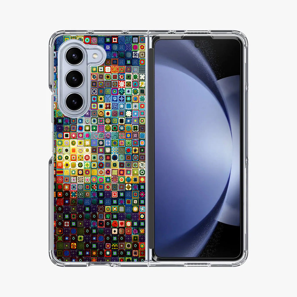 Starry Night Tiles Samsung Galaxy Z Fold 5 Case