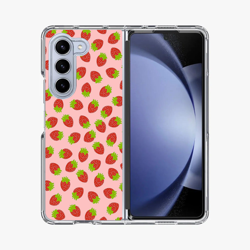 Strawberries Pattern Samsung Galaxy Z Fold 5 Case