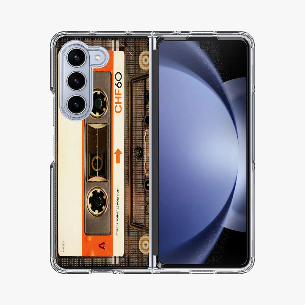 Vintage Audio Cassette Samsung Galaxy Z Fold 5 Case