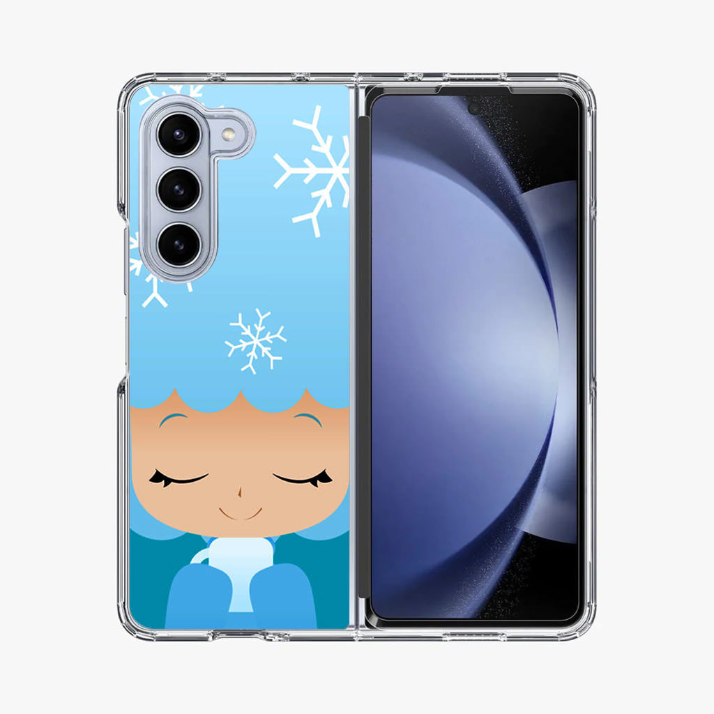 Winter Afro Girl Samsung Galaxy Z Fold 5 Case