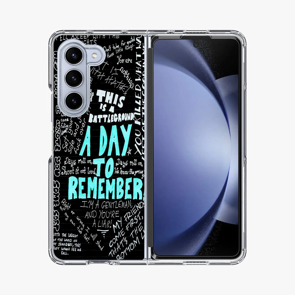 A Day To Remember Quote Samsung Galaxy Z Fold 5 Case