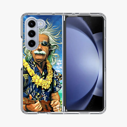 Albert Enstein On Vacation Samsung Galaxy Z Fold 5 Case