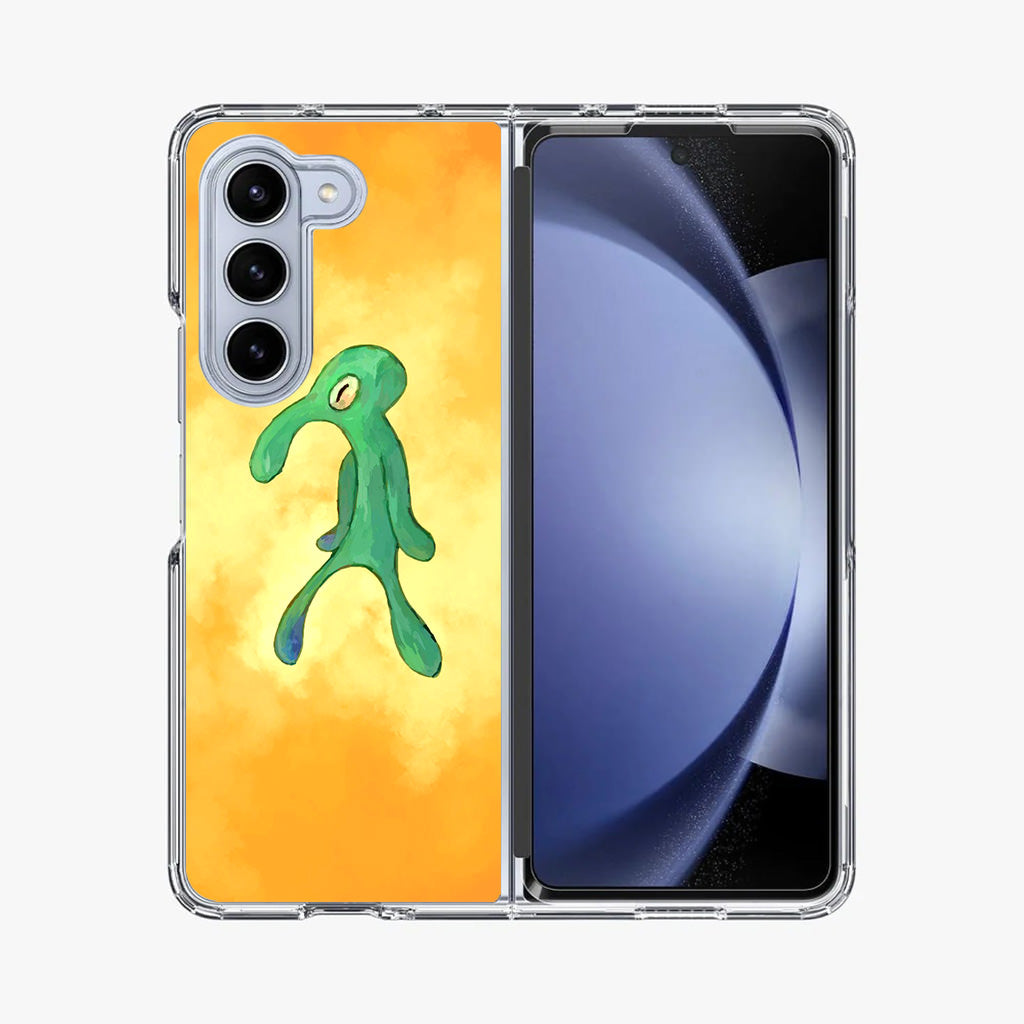 Bold and Brash Squidward Painting Samsung Galaxy Z Fold 5 Case