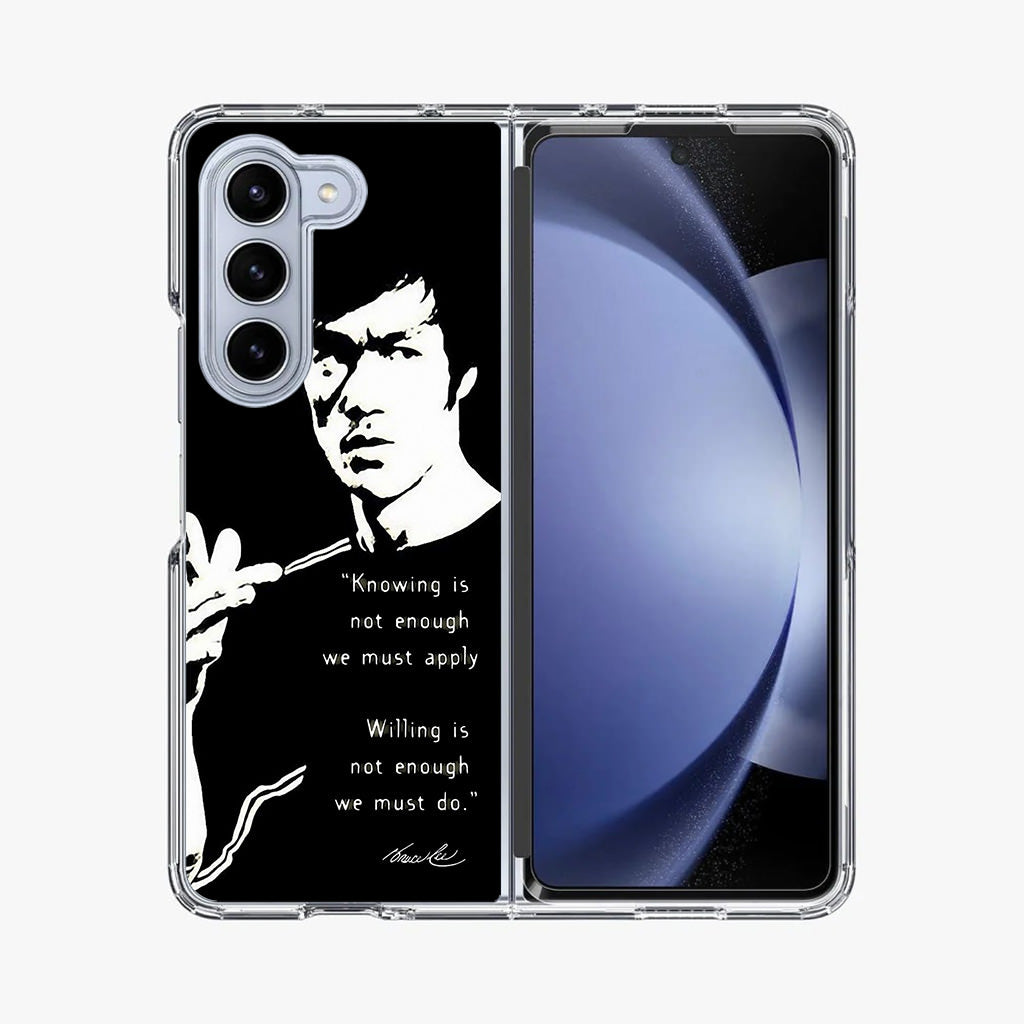 Bruce Lee Quotes Samsung Galaxy Z Fold 5 Case