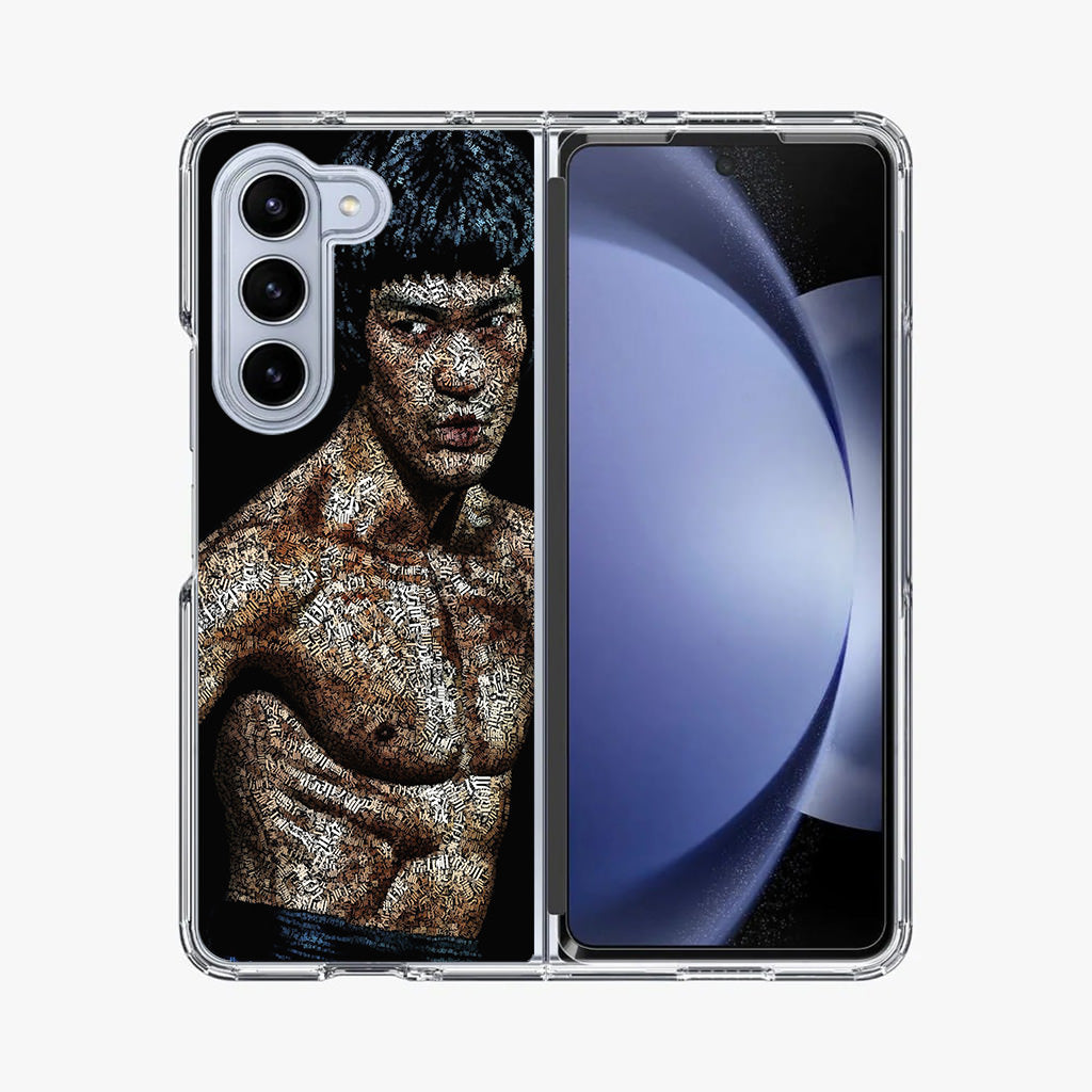 Bruce Lee Typograph Samsung Galaxy Z Fold 5 Case