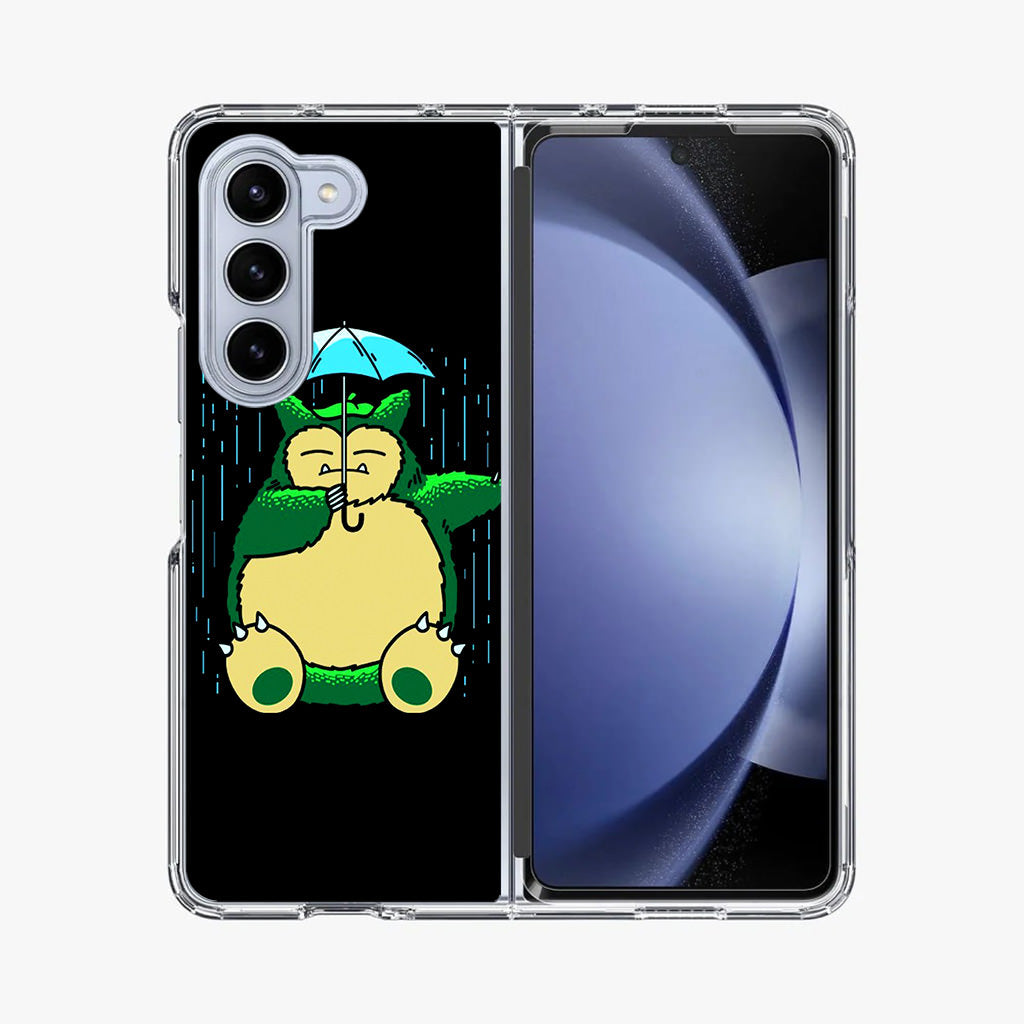 Cute Snorlax Umbrella Samsung Galaxy Z Fold 5 Case