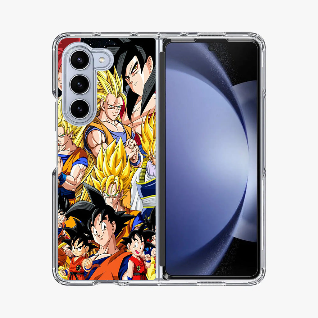 Dragon Ball Z Son Goku Transformation Samsung Galaxy Z Fold 5 Case