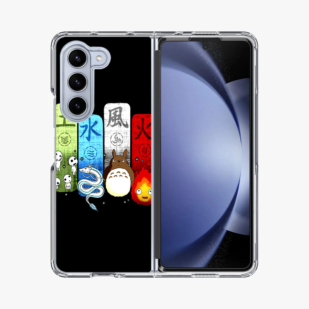 Ghibli Elemental Charms Samsung Galaxy Z Fold 5 Case