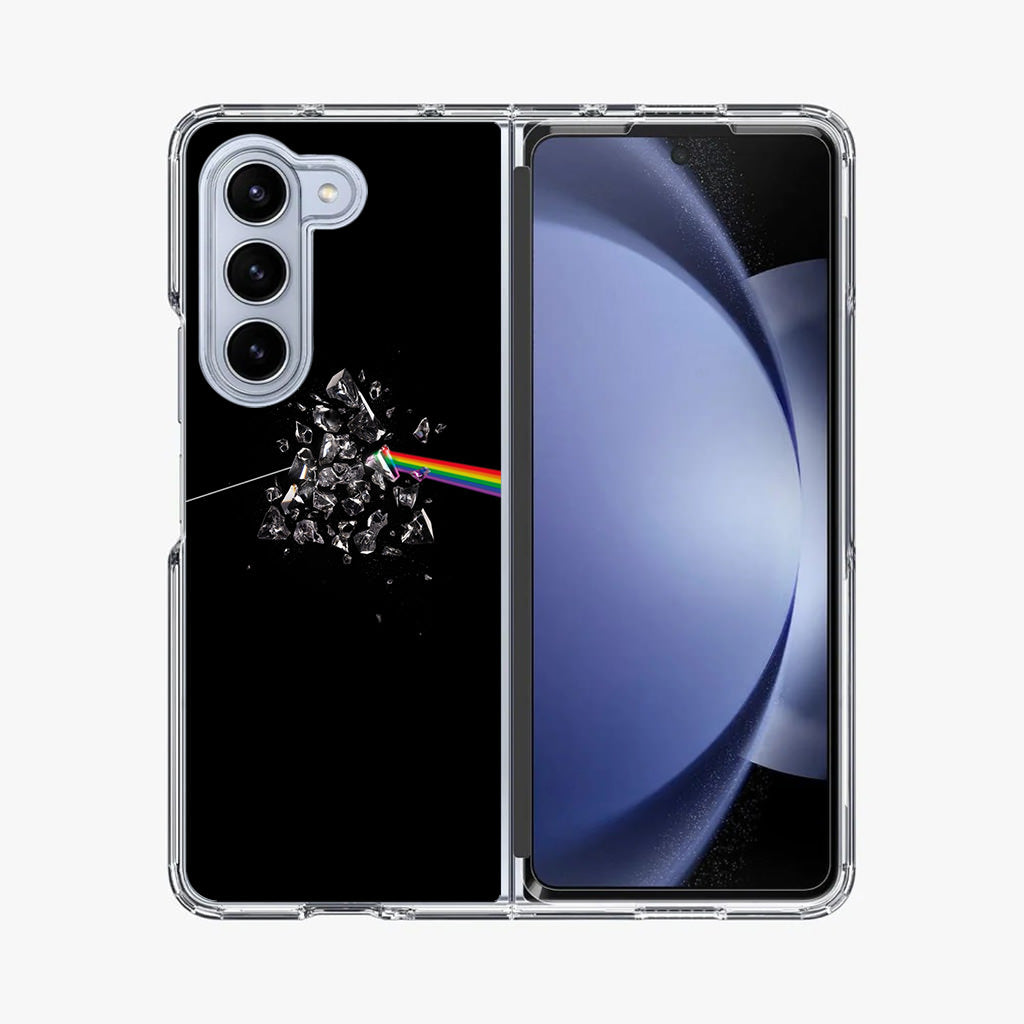 Glass Broken Light Refraction Samsung Galaxy Z Fold 5 Case