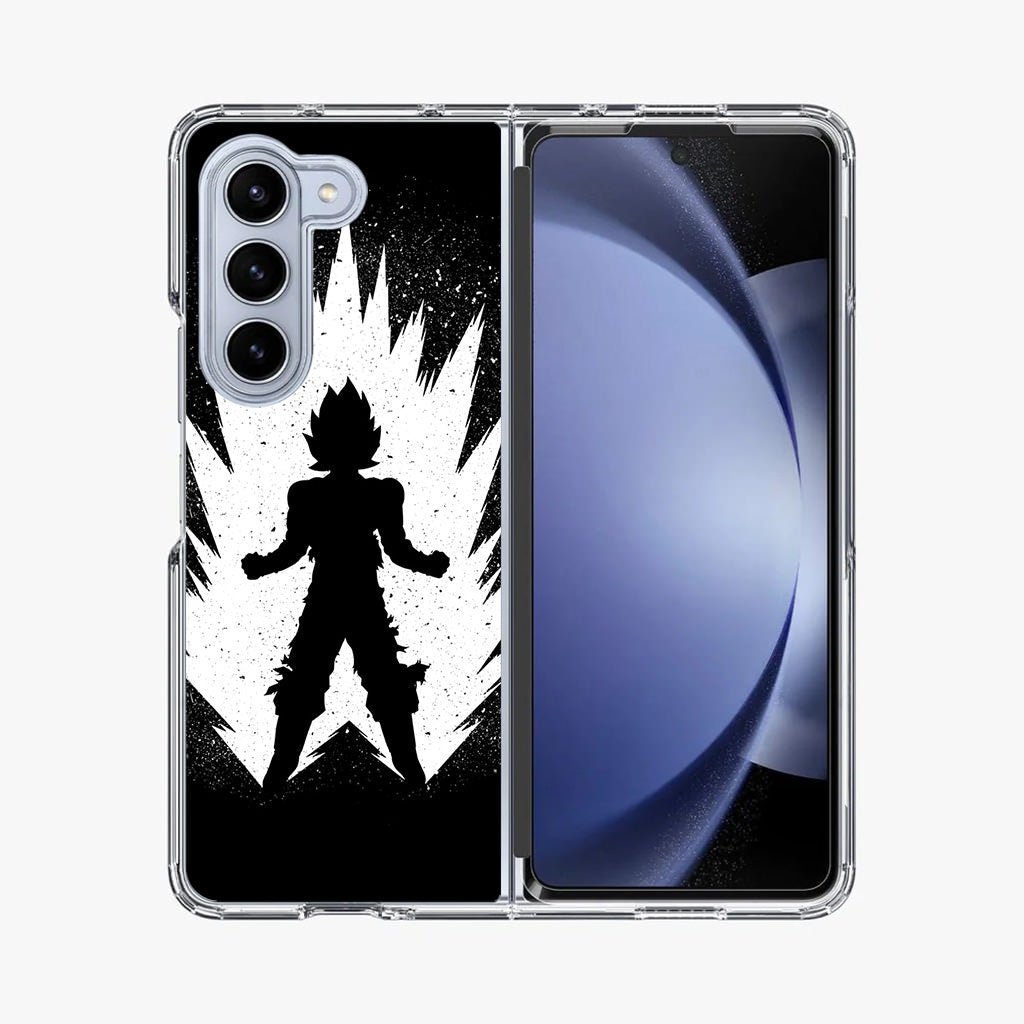 Goku Super Saiyan Black White Samsung Galaxy Z Fold 5 Case