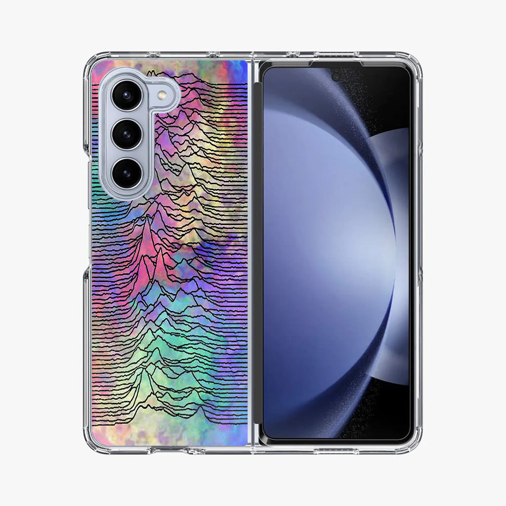 Joy Division Unknown Pleasures Colorful Samsung Galaxy Z Fold 5 Case