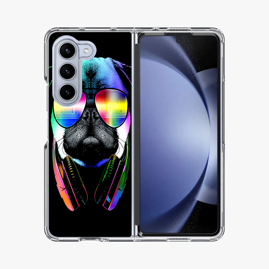 Music Lover Pug V Samsung Galaxy Z Fold 5 Case