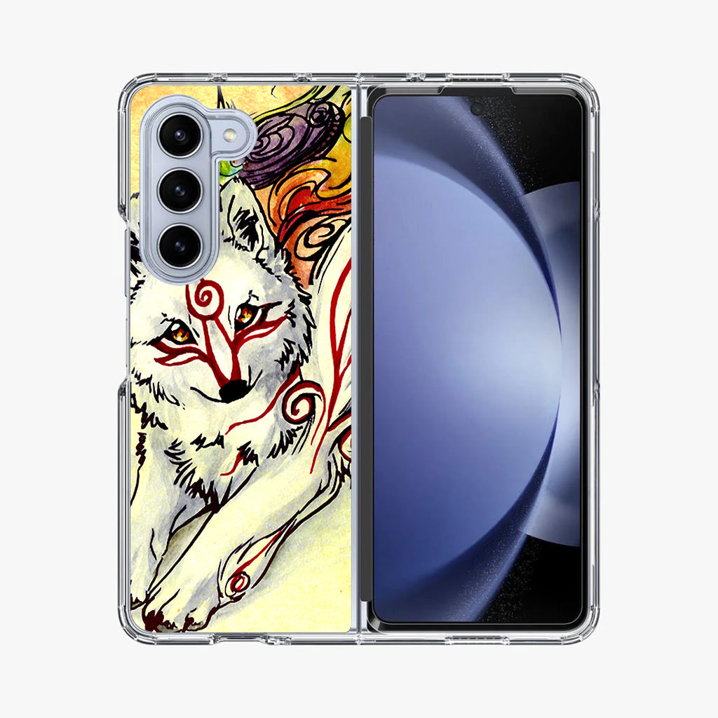 Okami Amaterasu Samsung Galaxy Z Fold 5 Case