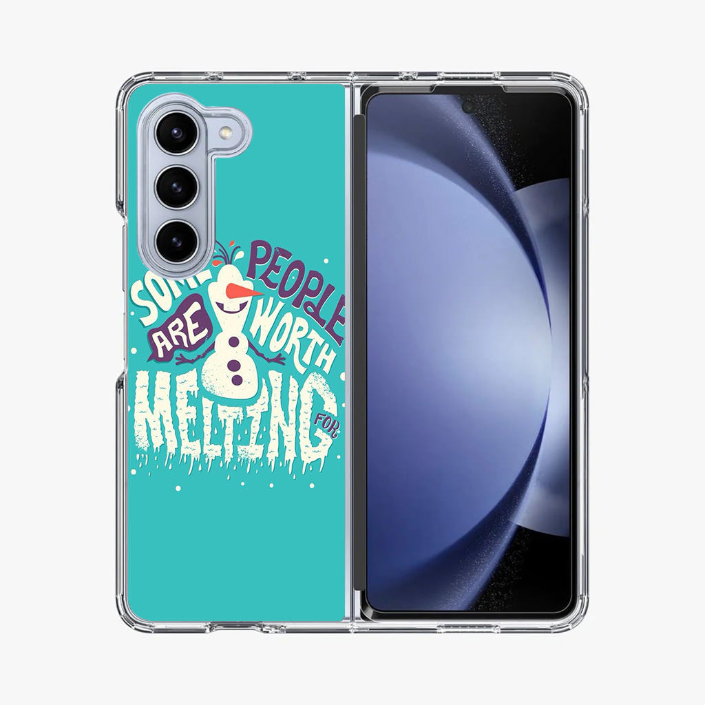 Olaf Frozen Is Melting Samsung Galaxy Z Fold 5 Case