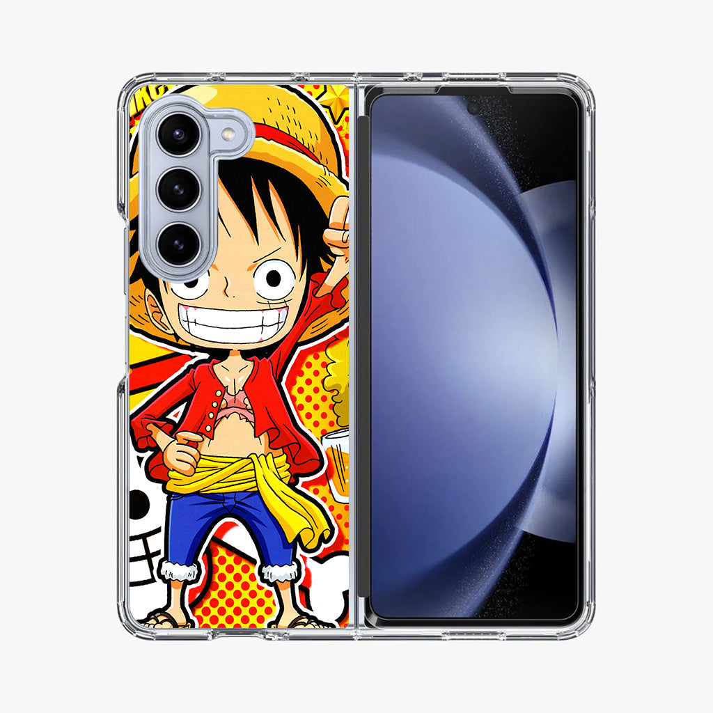 One Piece Cute Luffy Samsung Galaxy Z Fold 5 Case