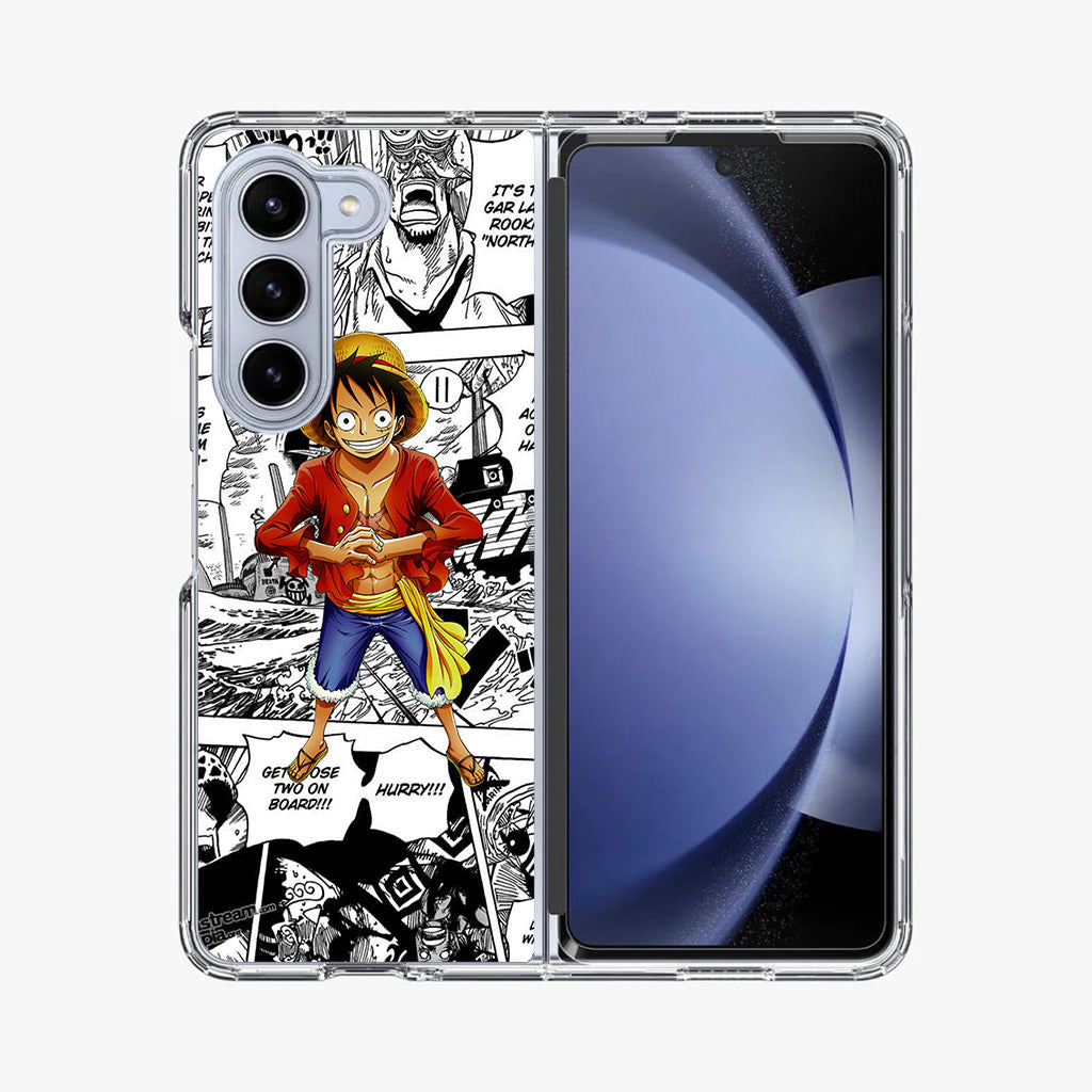 One Piece Luffy Comics Samsung Galaxy Z Fold 5 Case