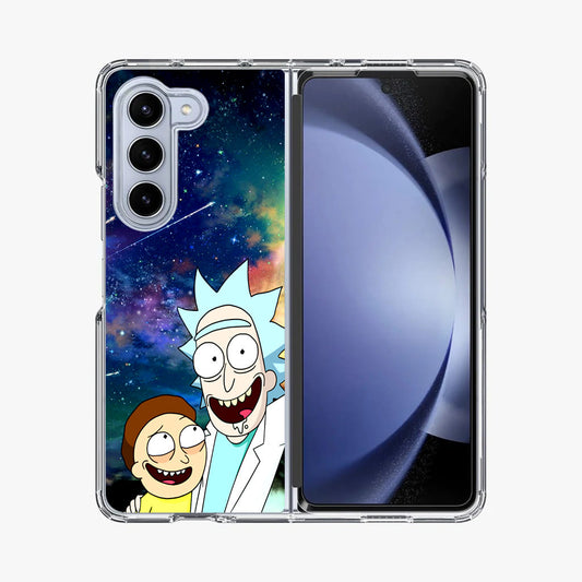 Rick And Morty In The Space Samsung Galaxy Z Fold 5 Case