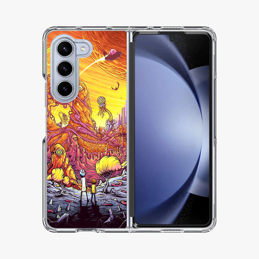 Rick And Morty Alien Planet Samsung Galaxy Z Fold 5 Case