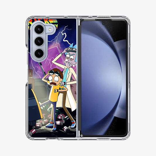 Rick And Morty Back To The Future Samsung Galaxy Z Fold 5 Case