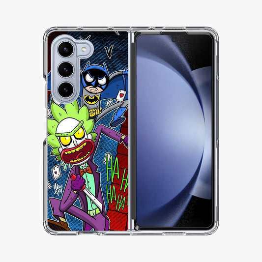 Rick And Morty Bat And Joker Clown Samsung Galaxy Z Fold 5 Case