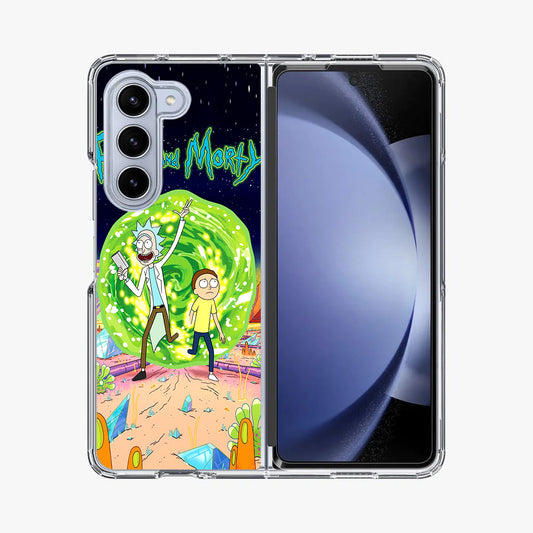 Rick And Morty Portal Gun Samsung Galaxy Z Fold 5 Case