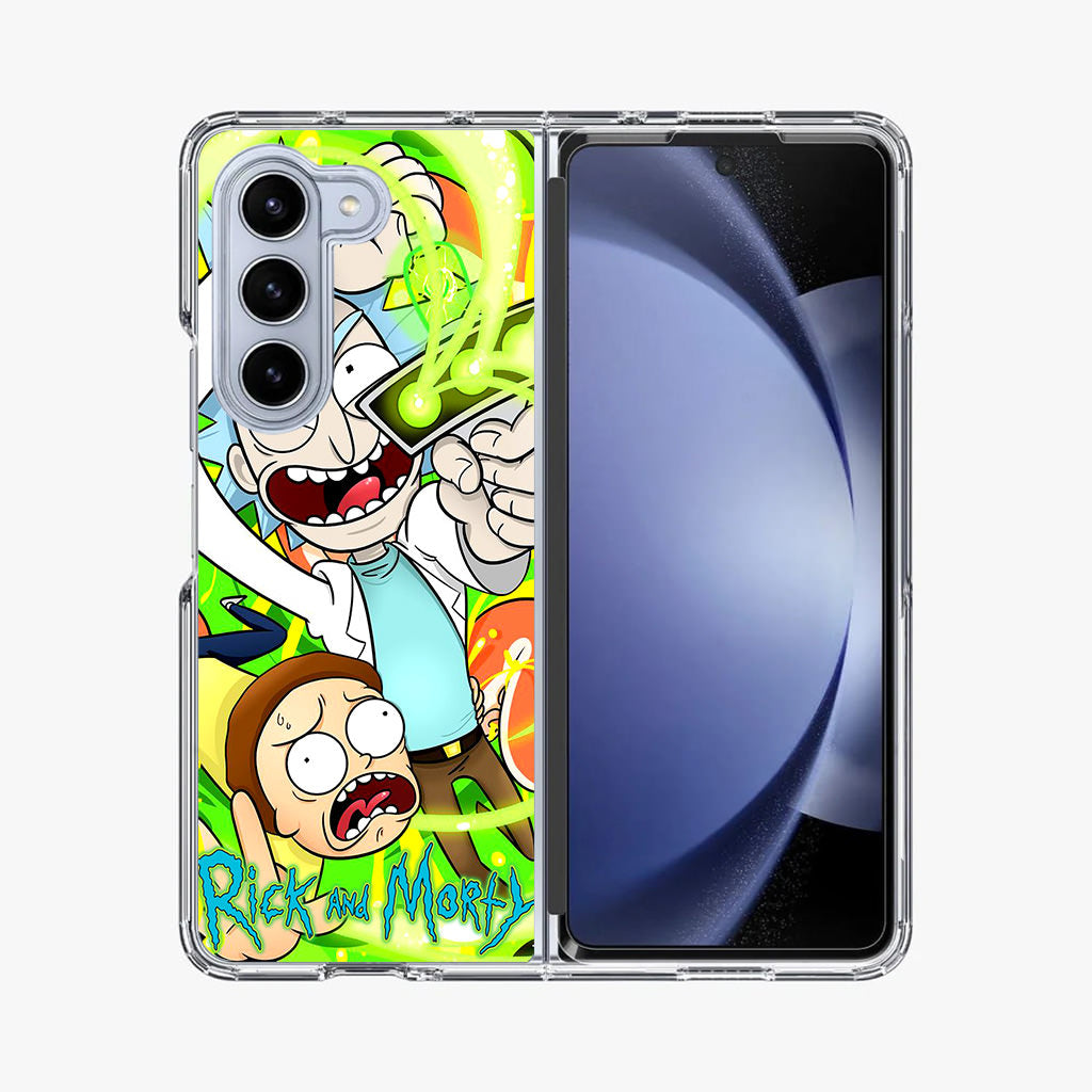 Rick And Morty Shoot Portal Gun Samsung Galaxy Z Fold 5 Case