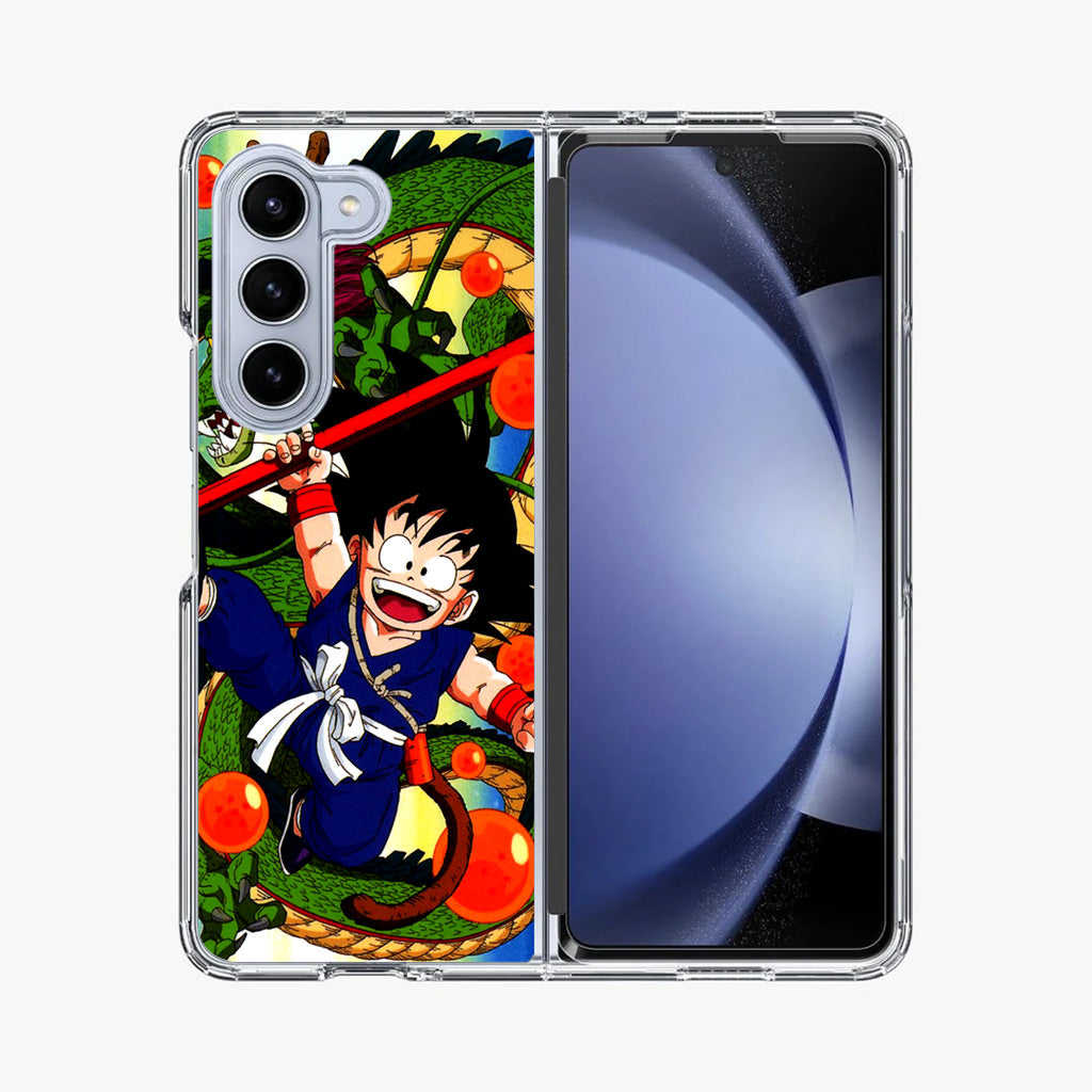 Shenlong And Little Goku Dragon Ball Samsung Galaxy Z Fold 5 Case