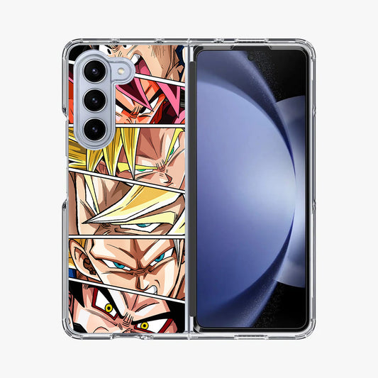 Son Goku Forms Samsung Galaxy Z Fold 5 Case