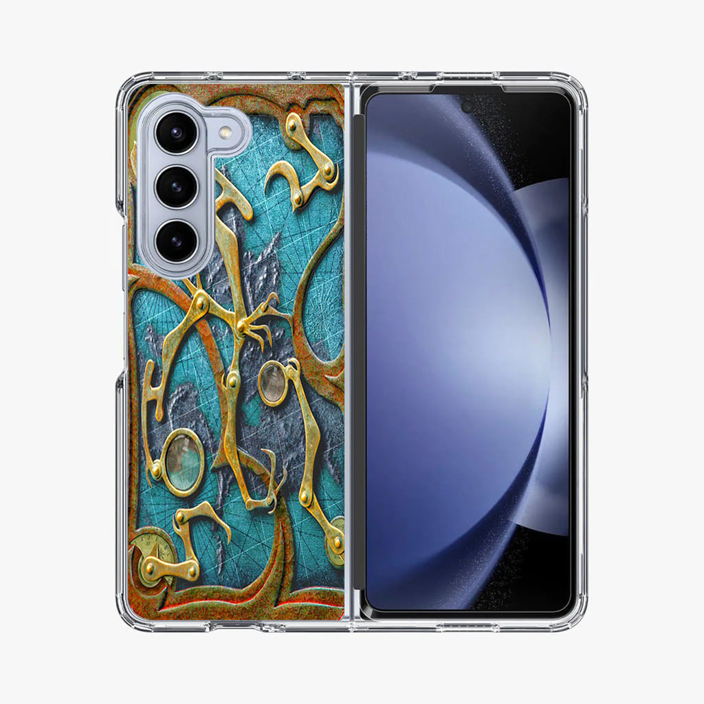 Steampunk Book Cover Samsung Galaxy Z Fold 5 Case