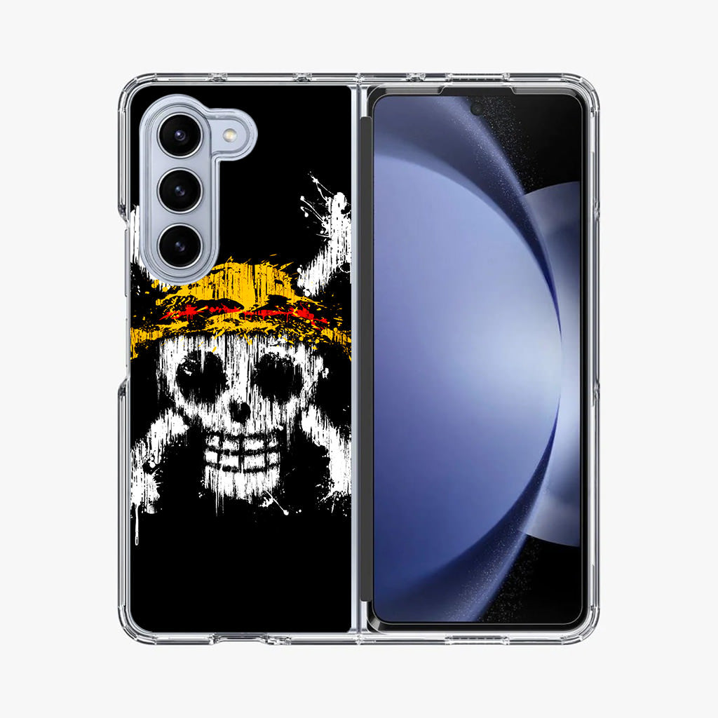 Straw Hat Pirate Logo Paint Samsung Galaxy Z Fold 5 Case