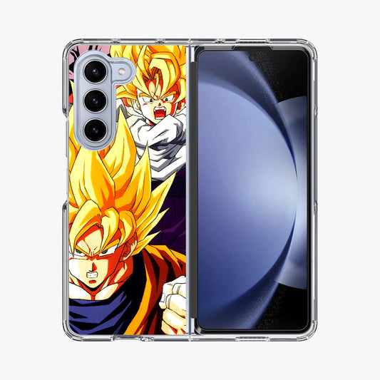 Super Saiyan Goku And Gohan Samsung Galaxy Z Fold 5 Case