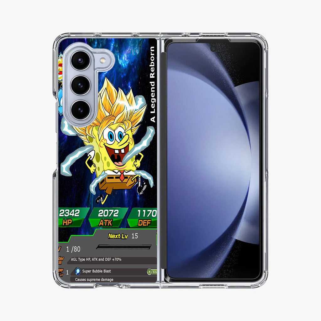 Super Saiyan Spongebob Card Samsung Galaxy Z Fold 5 Case