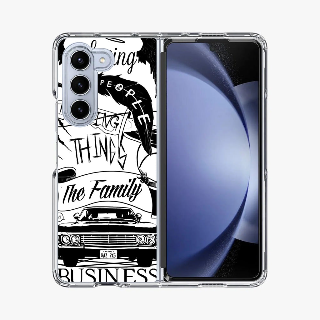 Supernatural Family Business Saving People Samsung Galaxy Z Fold 5 Case