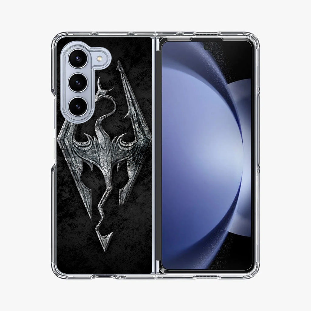 The Elder Scrolls V Skyrim Logo Samsung Galaxy Z Fold 5 Case