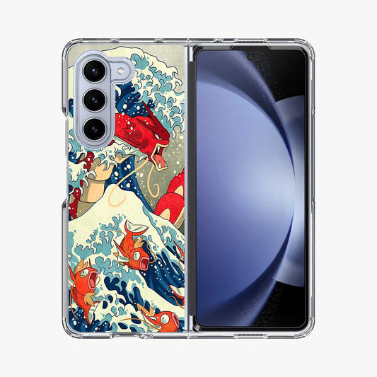 The Great Wave Of Gyarados Samsung Galaxy Z Fold 5 Case