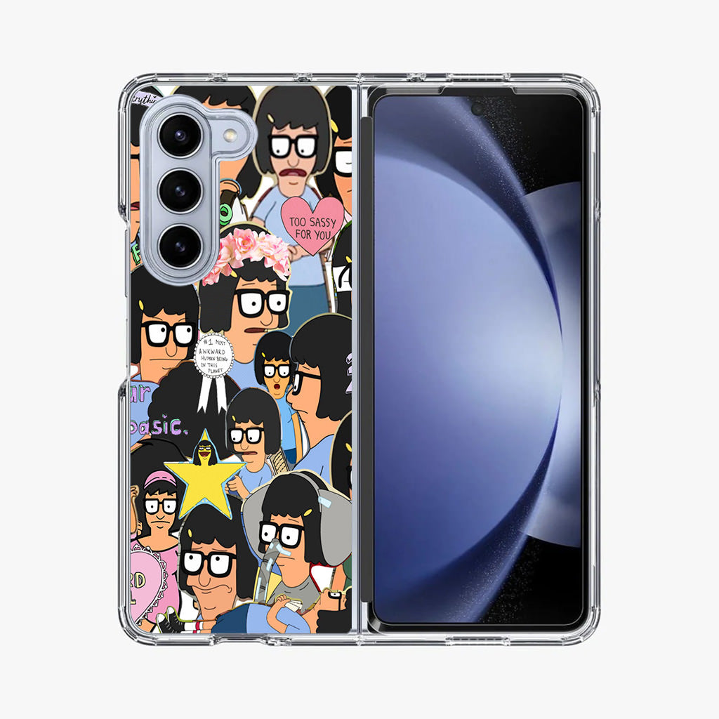 Tina Belcher Collage Samsung Galaxy Z Fold 5 Case