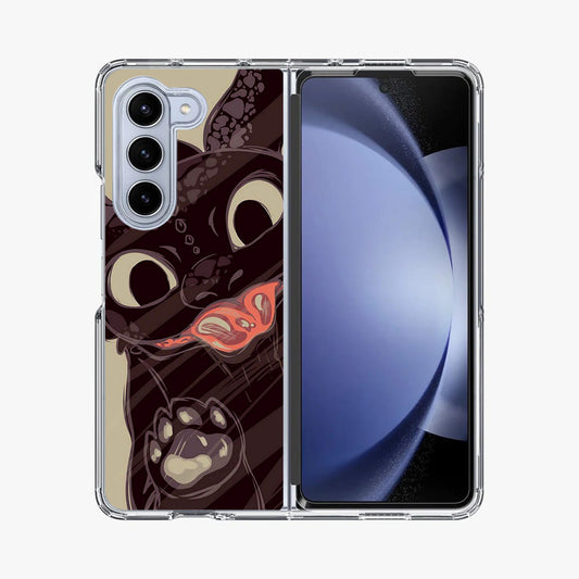 Toothless Dragon Art Samsung Galaxy Z Fold 5 Case