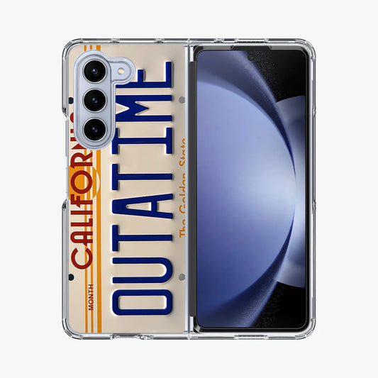 Back to the Future License Plate Outatime Samsung Galaxy Z Fold 5 Case