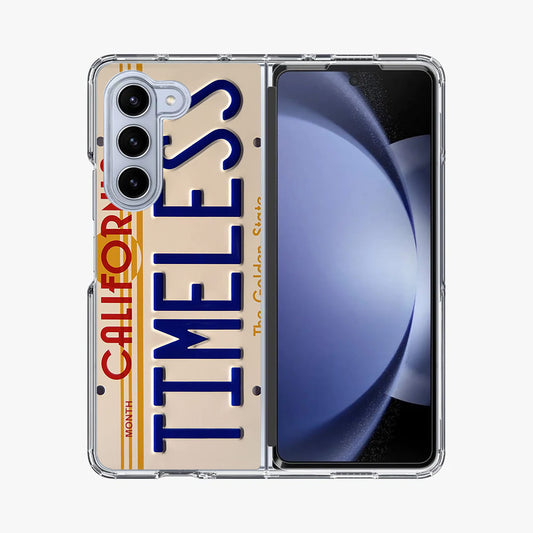 Back to the Future License Plate Timeless Samsung Galaxy Z Fold 5 Case