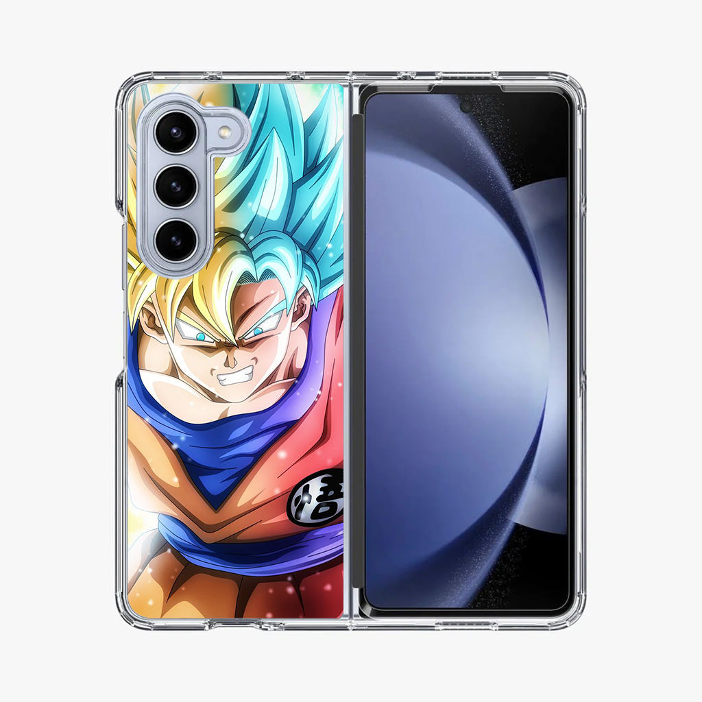 Goku SSJ 1 to SSJ Blue Samsung Galaxy Z Fold 5 Case