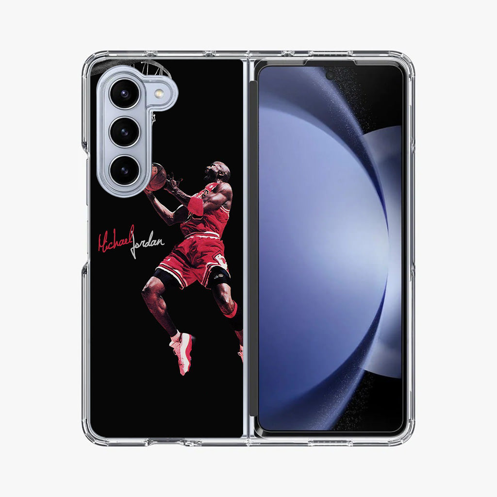 Michael Jordan Epic Jump Samsung Galaxy Z Fold 5 Case