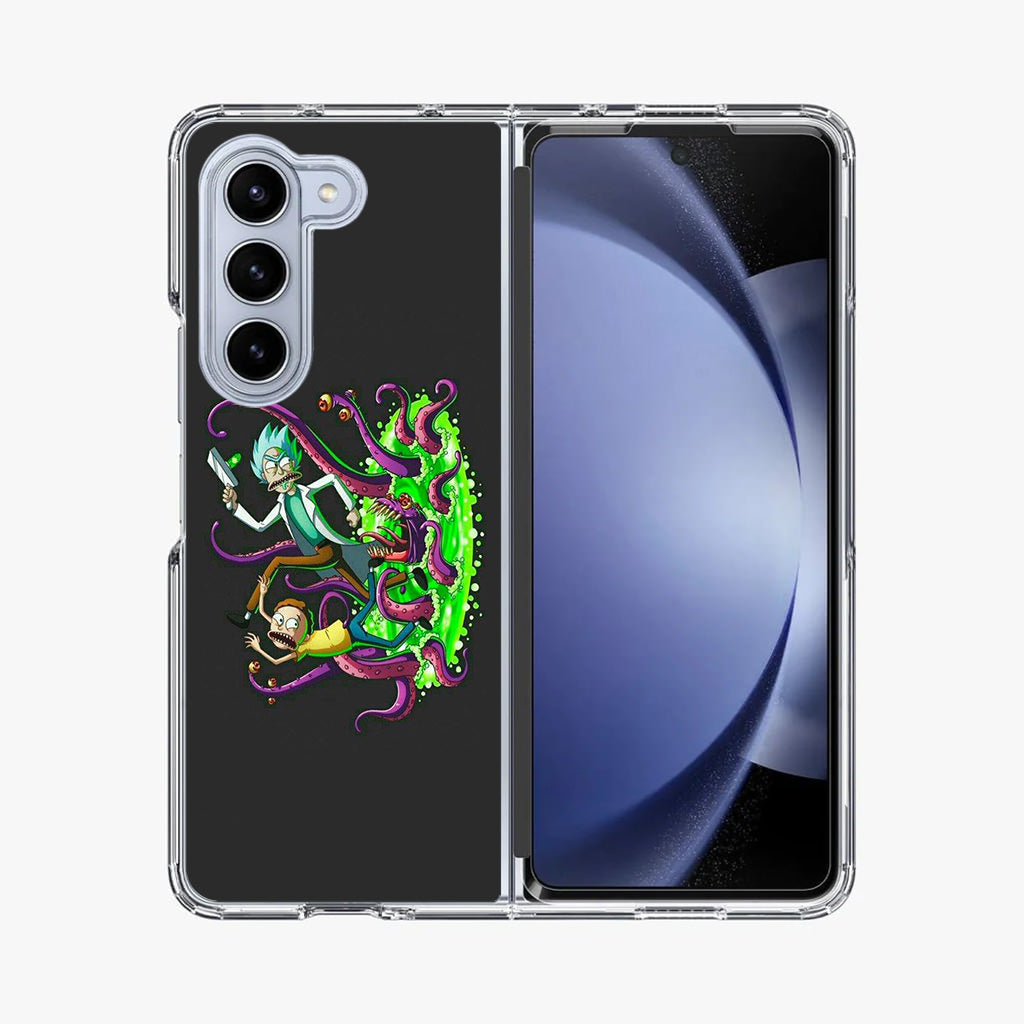 Rick And Morty Pass Through The Portal Samsung Galaxy Z Fold 5 Case