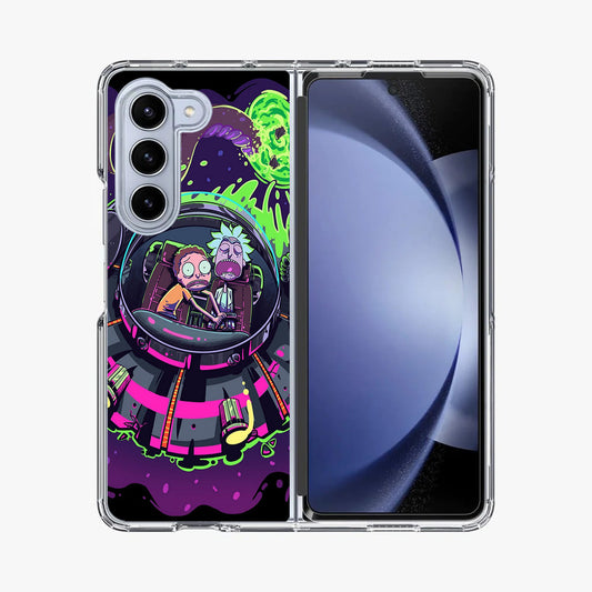 Rick And Morty Spaceship Samsung Galaxy Z Fold 5 Case