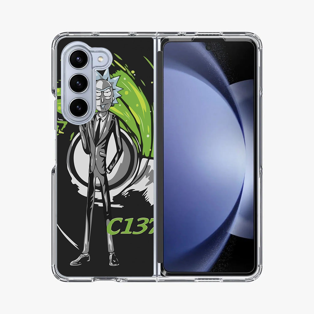 Rick Sanchez Agent C137 Samsung Galaxy Z Fold 5 Case