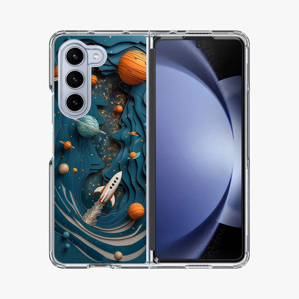 Cardboard Cosmos Samsung Galaxy Z Fold 5 Case