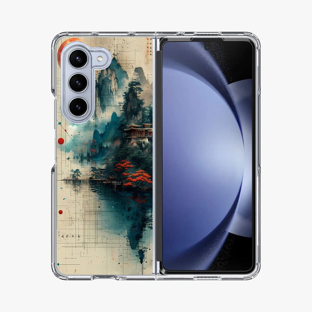Code of the Crimson Moon Samsung Galaxy Z Fold 5 Case
