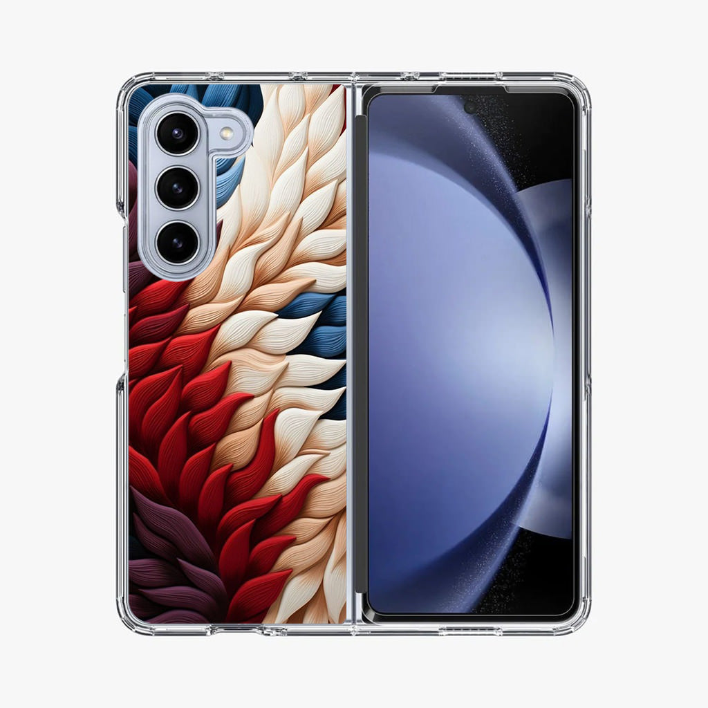 Colorful Feathers Art Samsung Galaxy Z Fold 5 Case